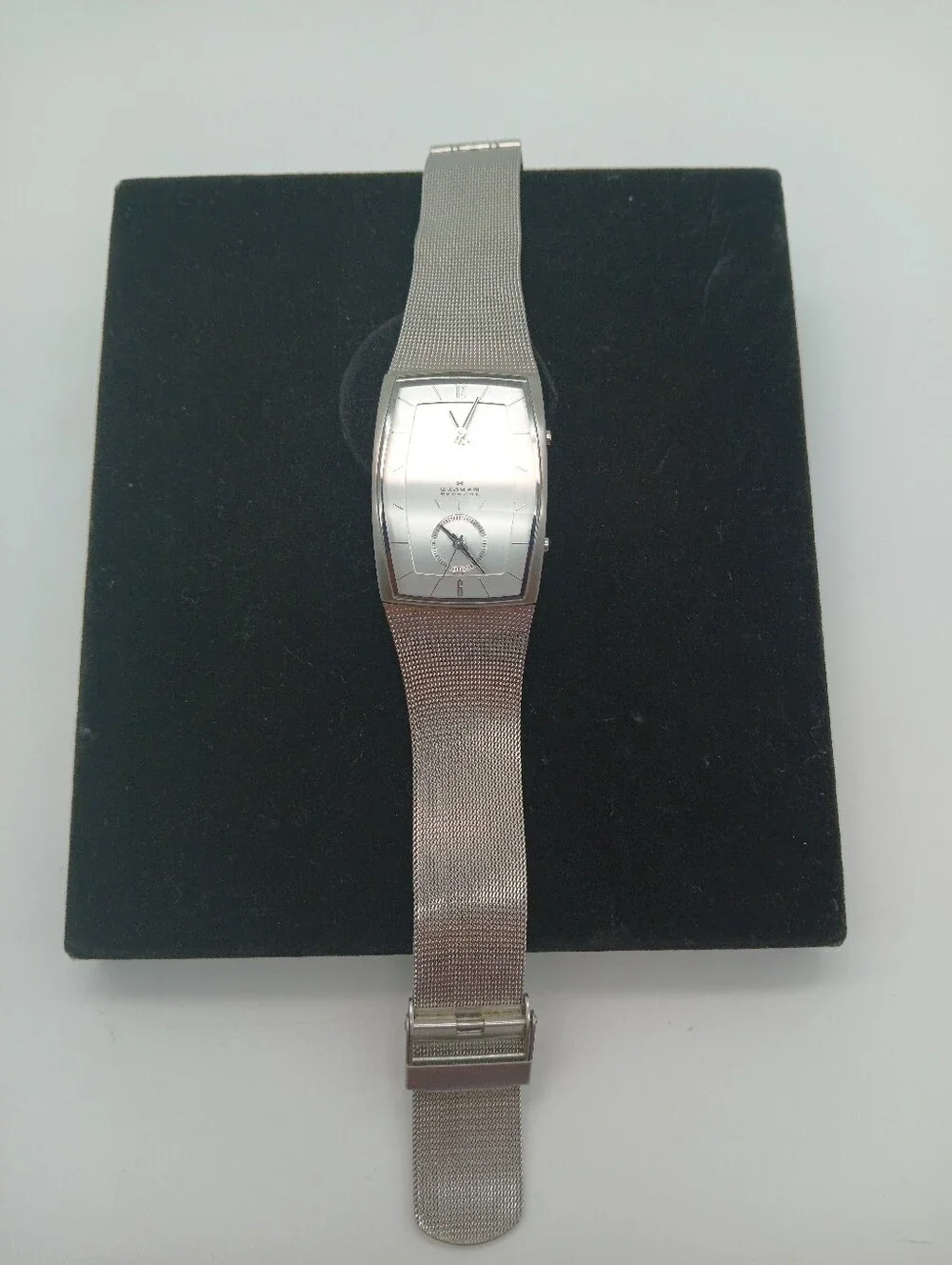Skagen Men's 281LSS Dual-Time Silver Tone Mesh Watch